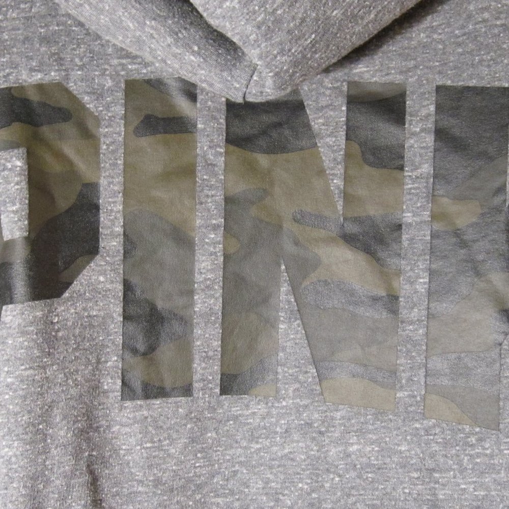 Victoria's Secret Pink Sherpa Lined Hood Camo Hoodie L